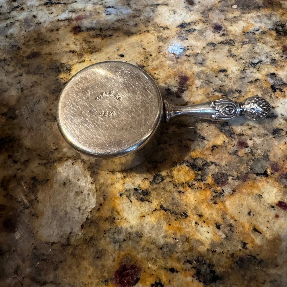 Towle EP 3232 Silverplate Porringer coffee  Scoop with  Ornate Handle Vintage
